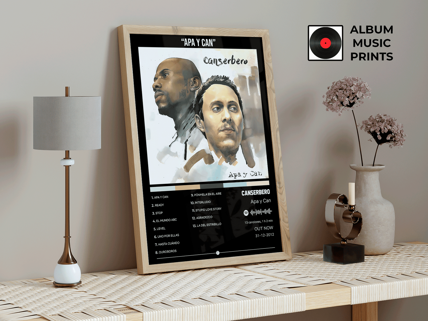APA Y CAN Canserbero - Poster Digital Descargable Imprimible Arte Musical