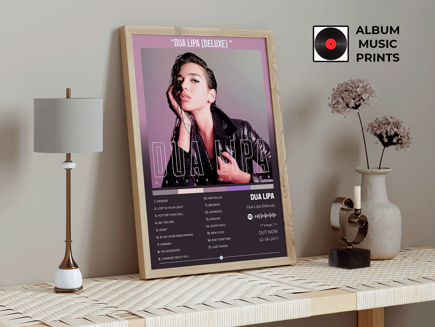 Dua Lipa (Deluxe) Poster Digital Descarga Instantánea