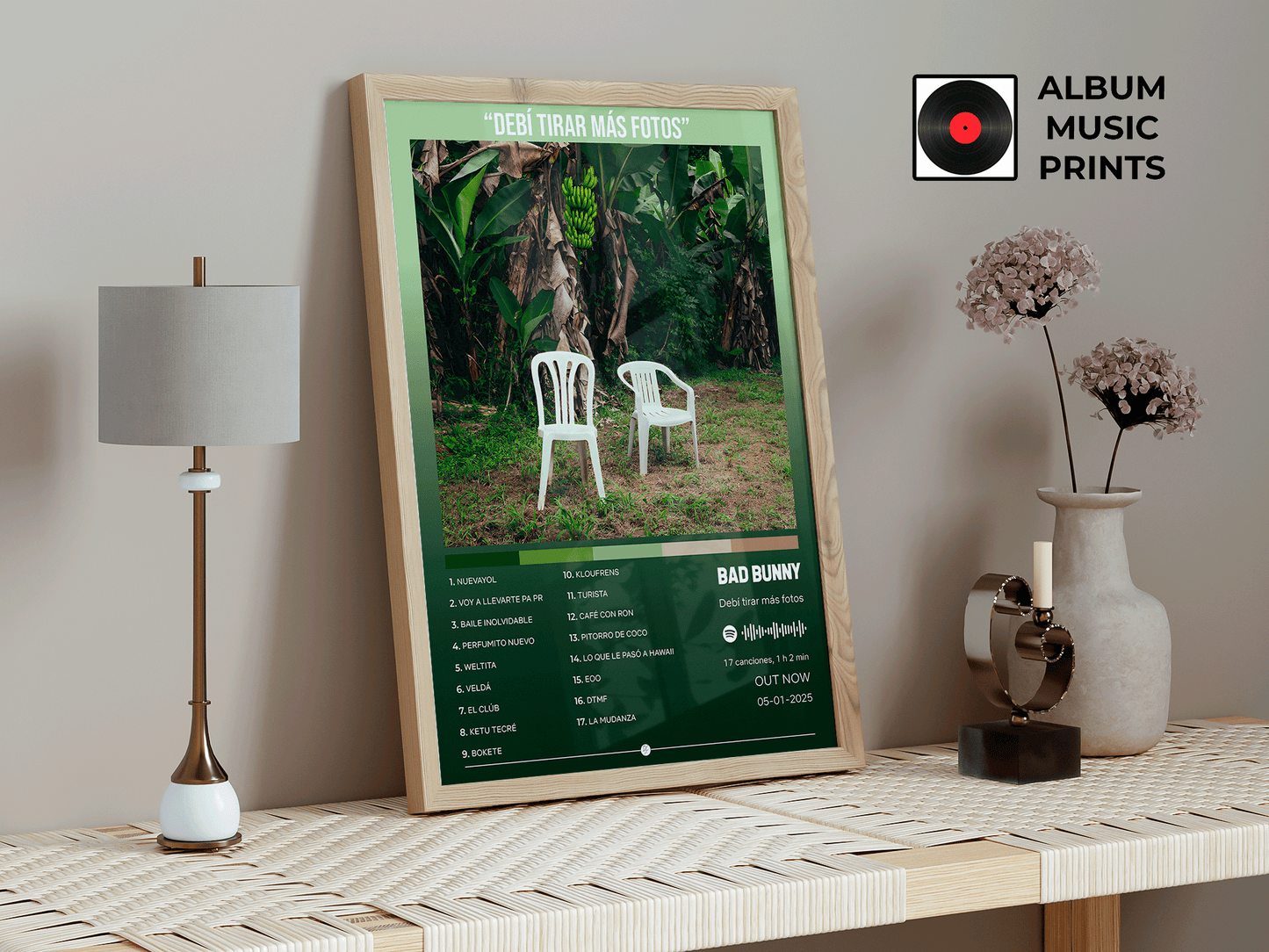 DEBI TIRAR MAS FOTOS Póster Digital Bad Bunny - Descarga Instantánea Arte Álbum