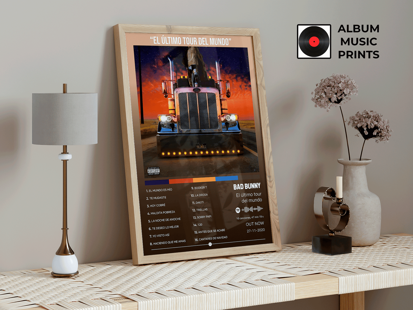 EL ULTIMO TOUR DEL MUNDO Bad Bunny Póster Digital - Descarga Instantánea Arte Álbum