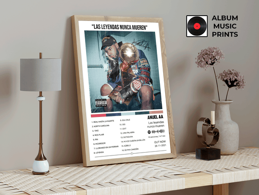 Las Leyendas Nunca Mueren - Anuel AA Póster Digital Álbum