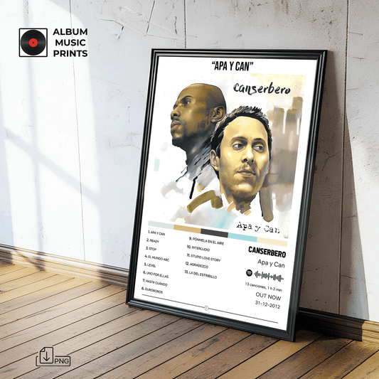 APA Y CAN Canserbero - Poster Digital Descargable Imprimible Arte Musical