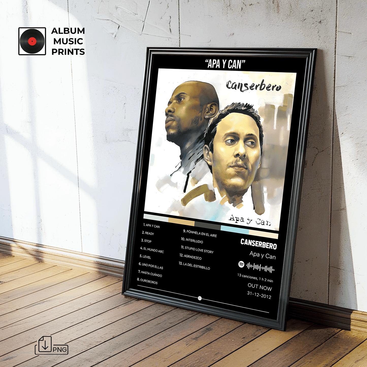 APA Y CAN Canserbero - Poster Digital Descargable Imprimible Arte Musical