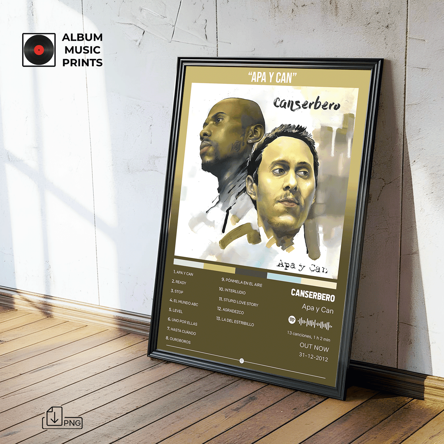 APA Y CAN Canserbero - Poster Digital Descargable Imprimible Arte Musical