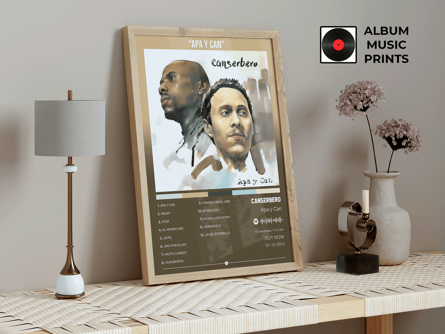 APA Y CAN Canserbero - Poster Digital Descargable Imprimible Arte Musical