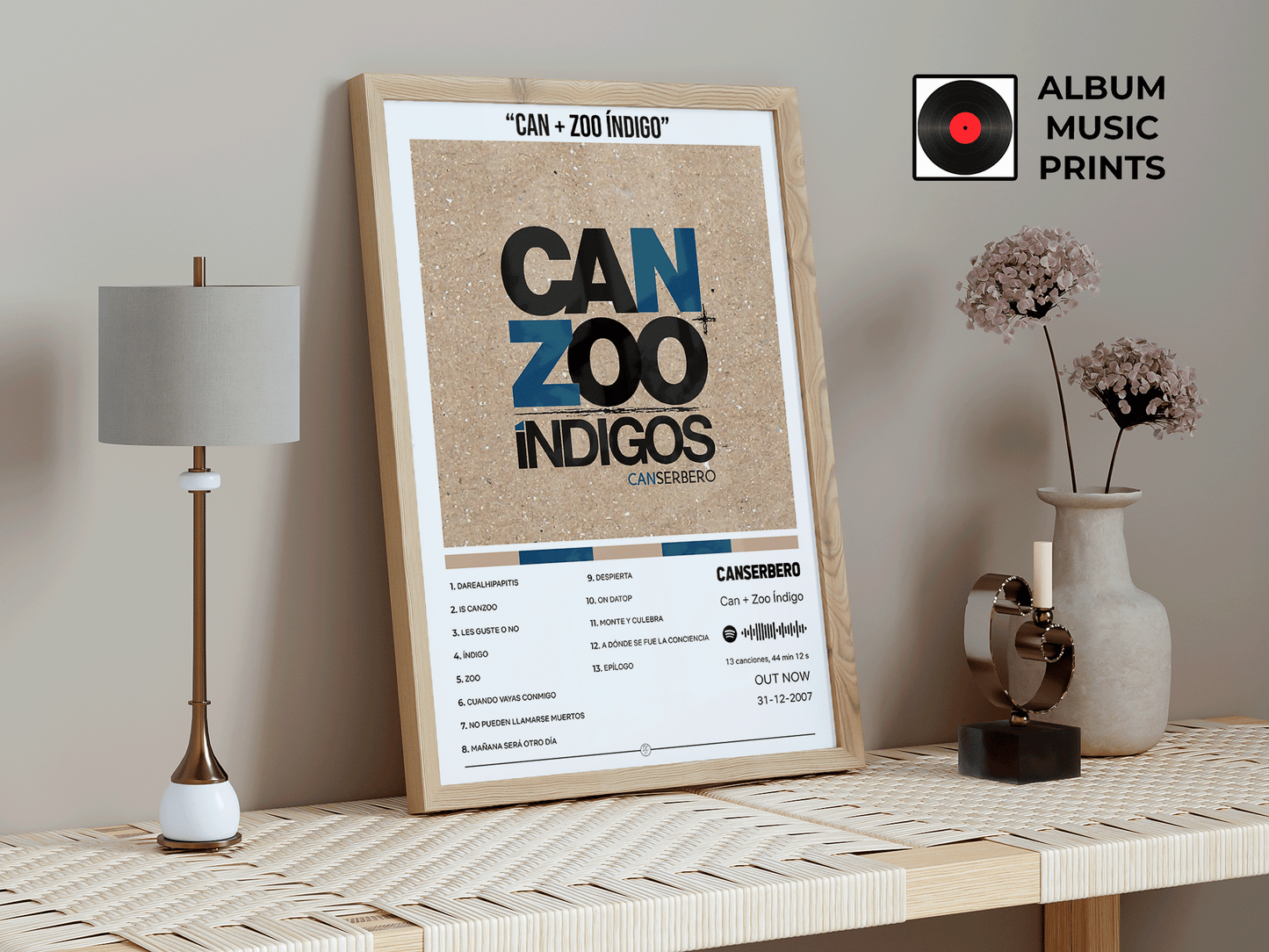 Can + Zoo Índigo Canserbero - Poster Digital Descargable Imprimible Arte Musical
