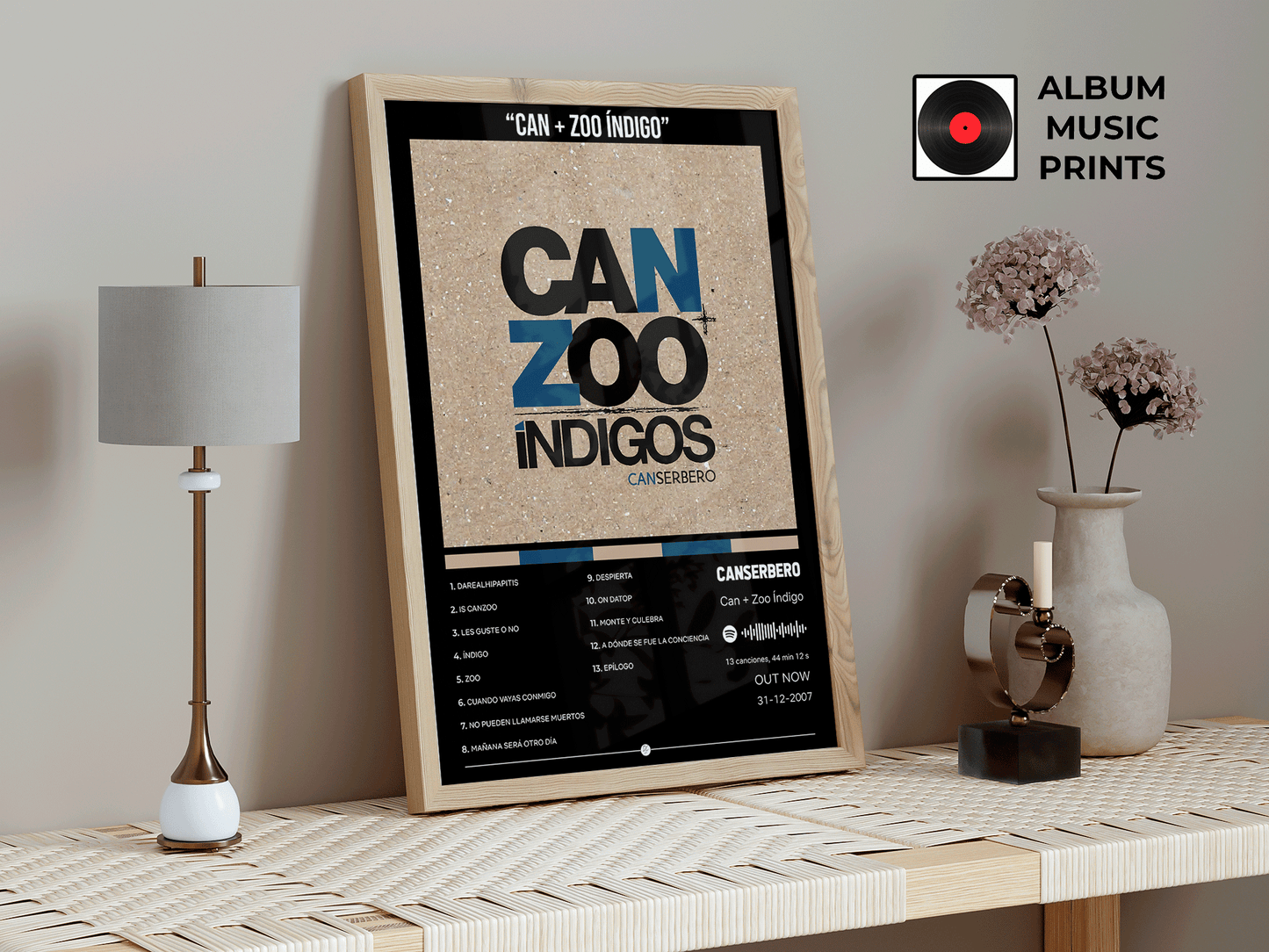 Can + Zoo Índigo Canserbero - Poster Digital Descargable Imprimible Arte Musical
