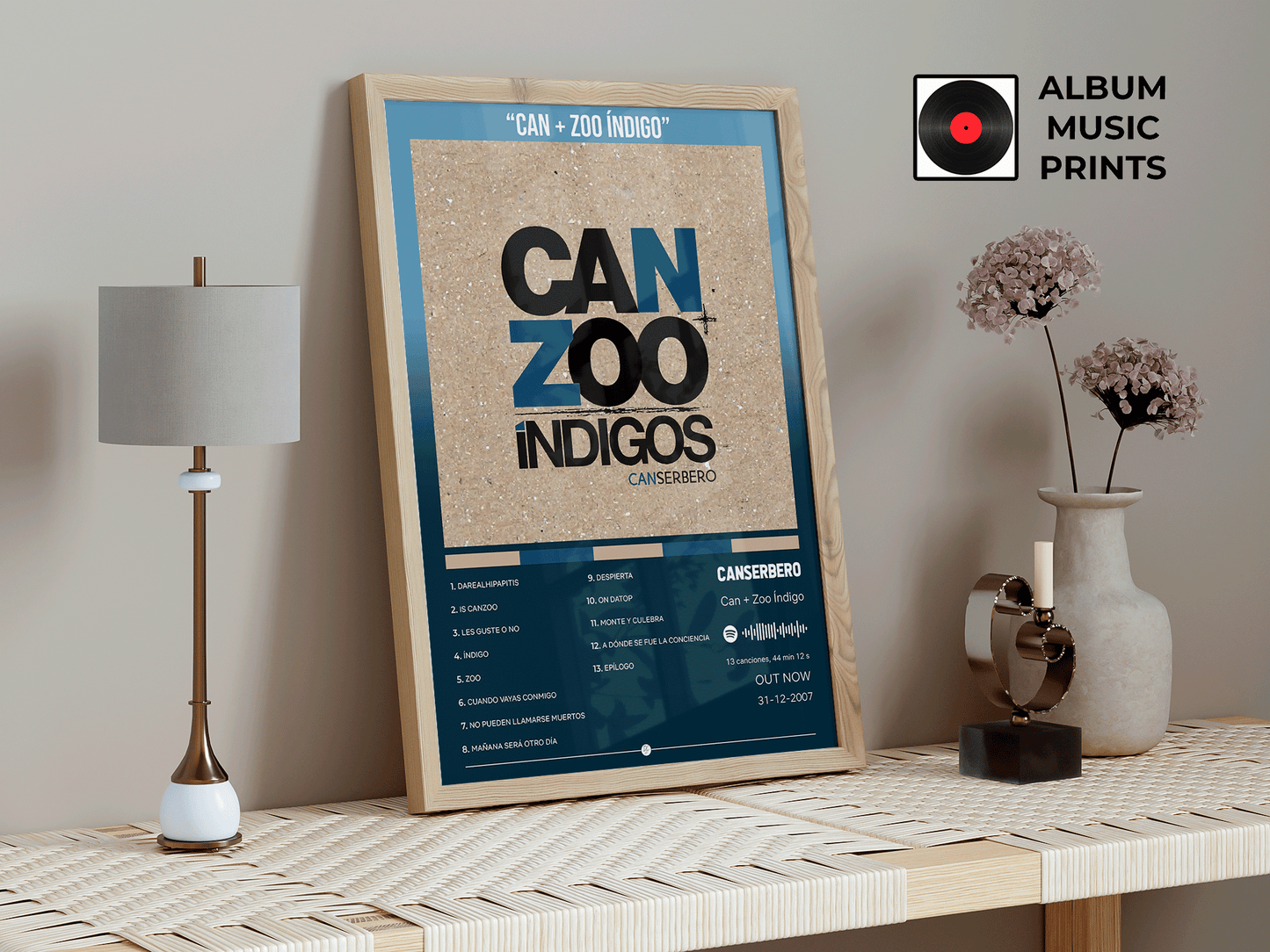 Can + Zoo Índigo Canserbero - Poster Digital Descargable Imprimible Arte Musical
