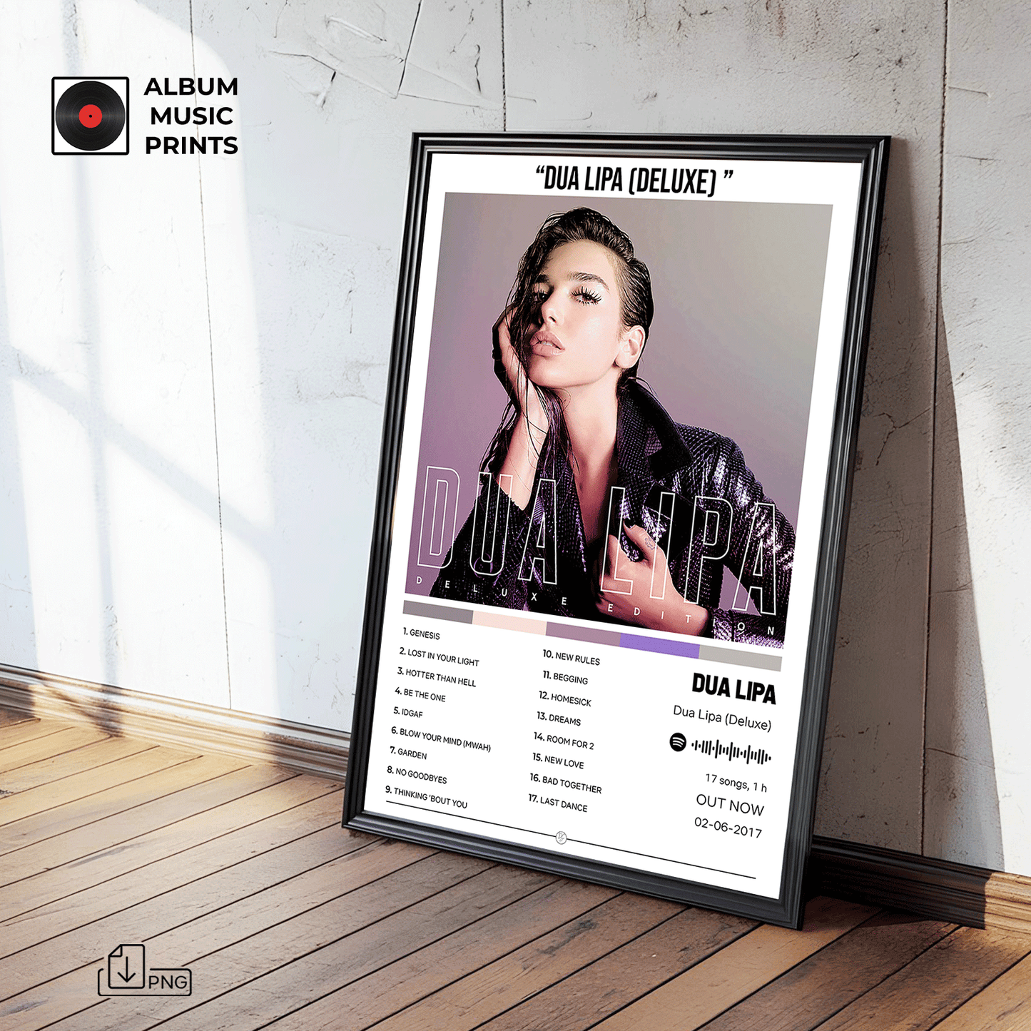 Dua Lipa (Deluxe) Poster Digital Descarga Instantánea