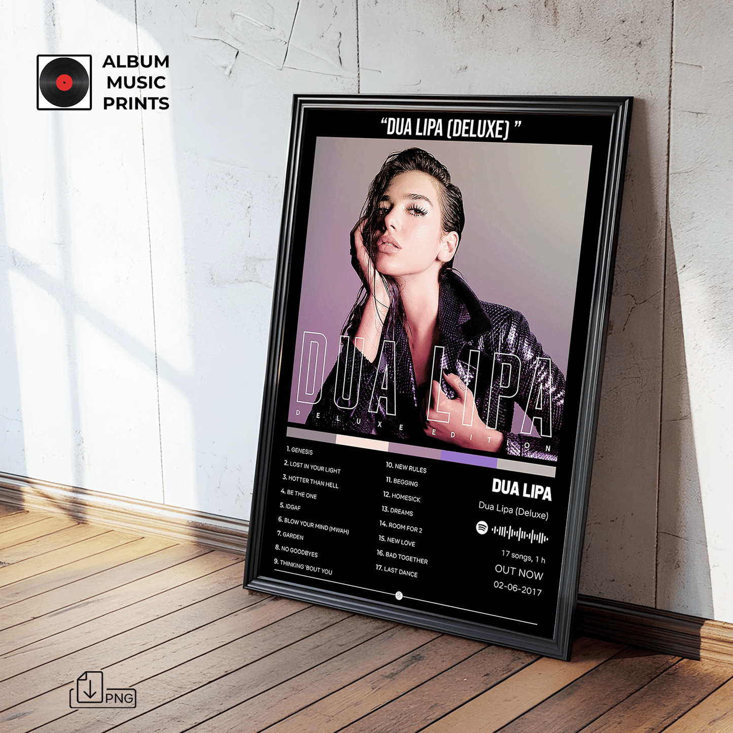 Dua Lipa (Deluxe) Poster Digital Descarga Instantánea