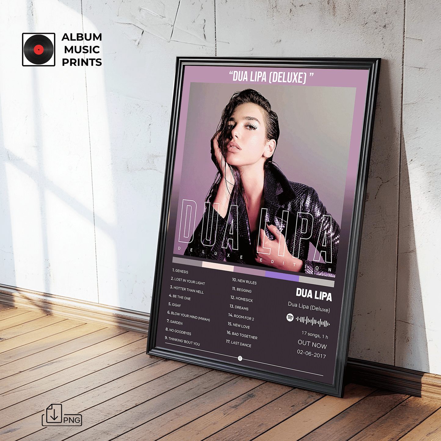 Dua Lipa (Deluxe) Poster Digital Descarga Instantánea
