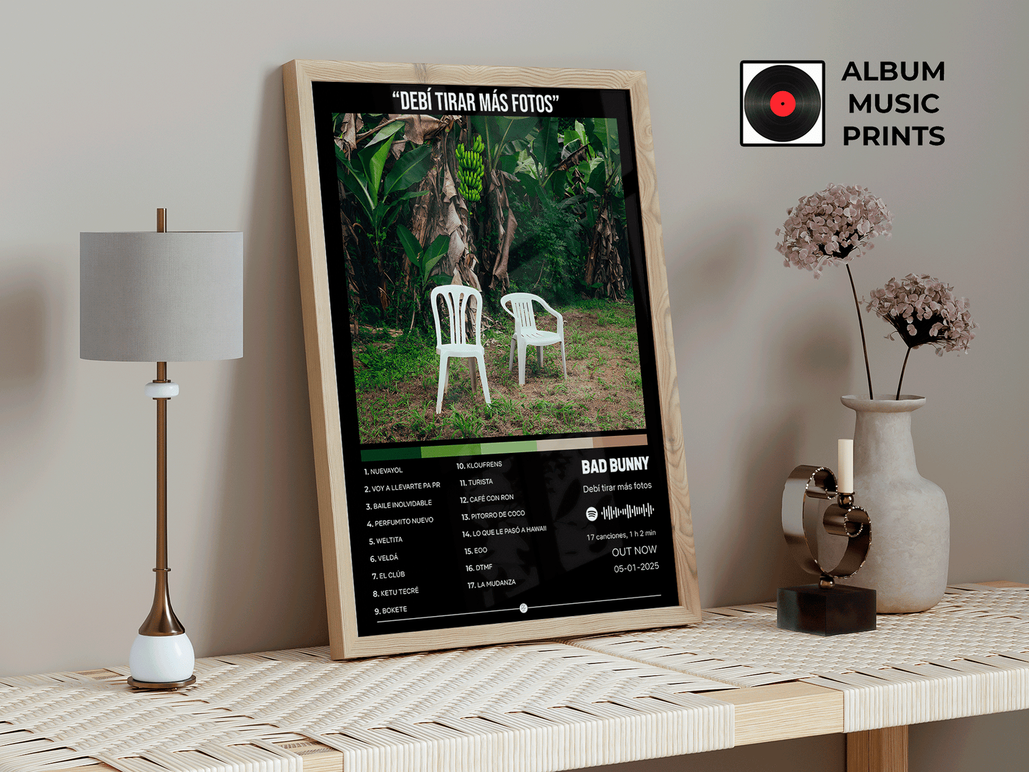 DEBI TIRAR MAS FOTOS Póster Digital Bad Bunny  - Descarga Instantánea Arte Álbum