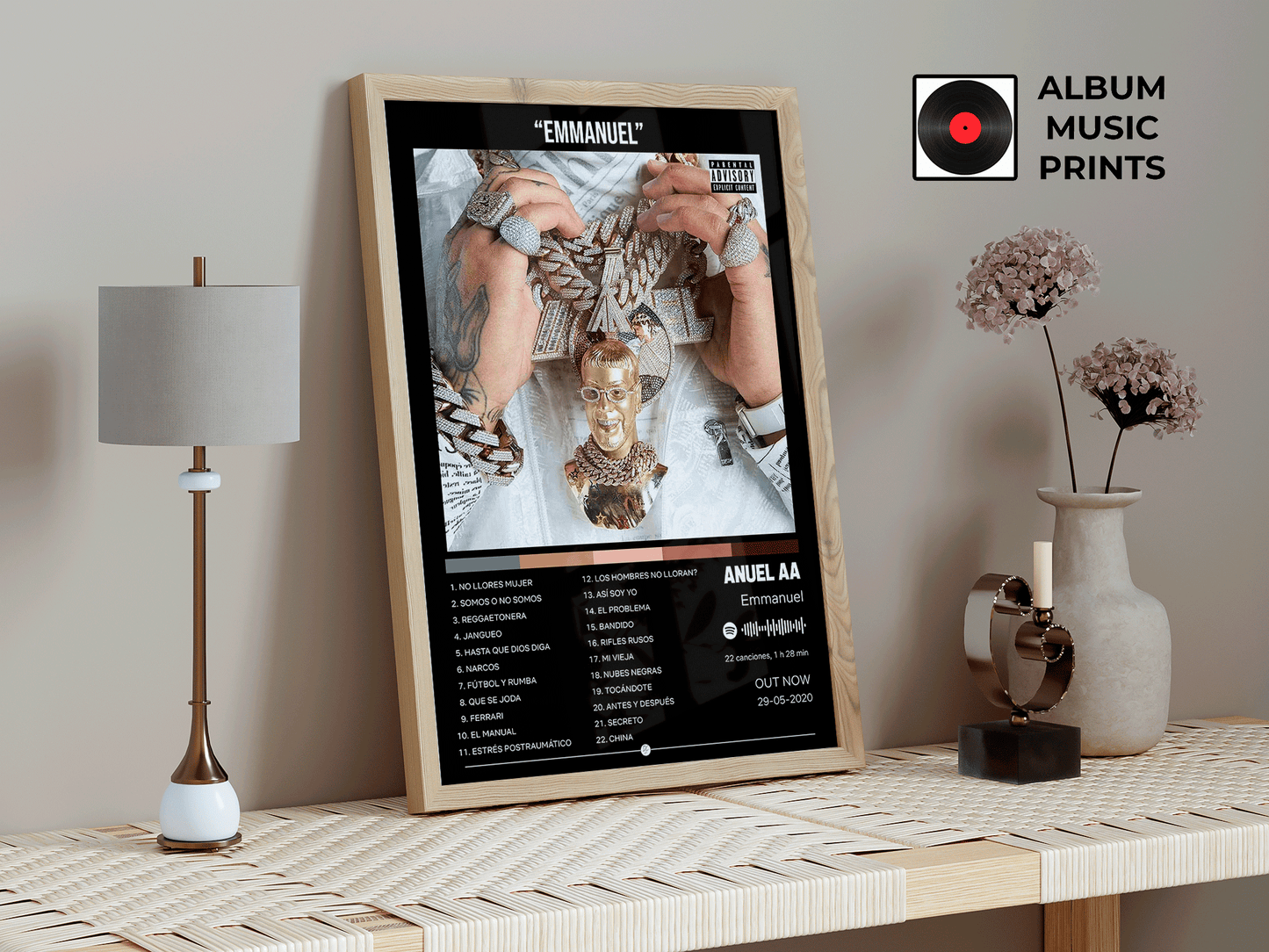 EMMANUEL - Anuel AA Póster Digital Álbum