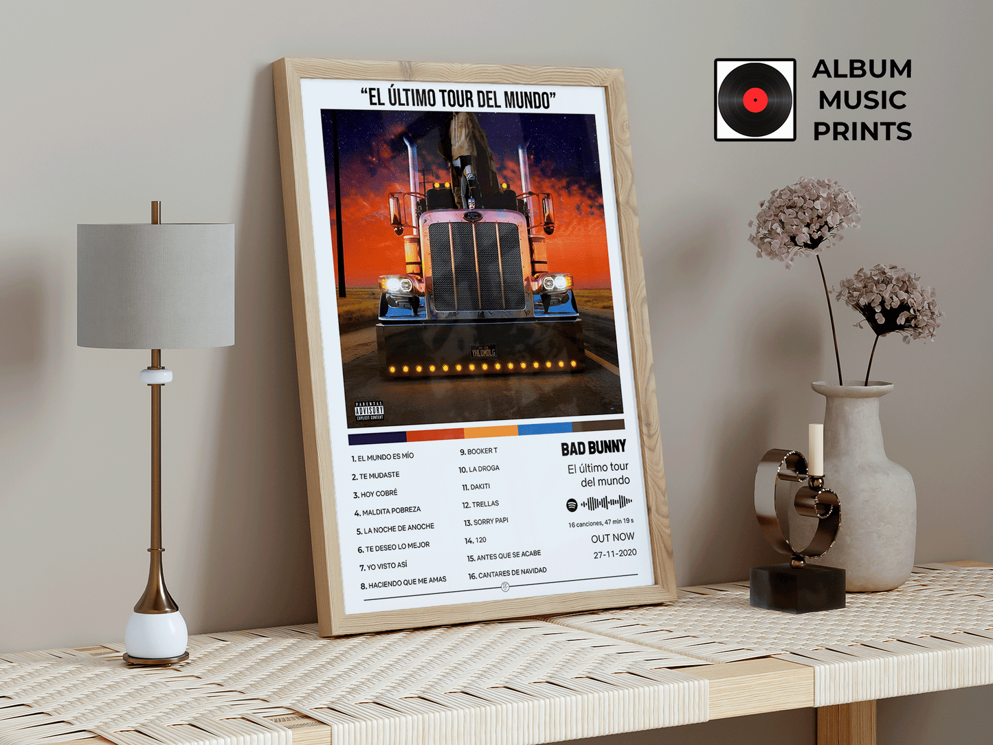 EL ULTIMO TOUR DEL MUNDO Bad Bunny Póster Digital - Descarga Instantánea Arte Álbum