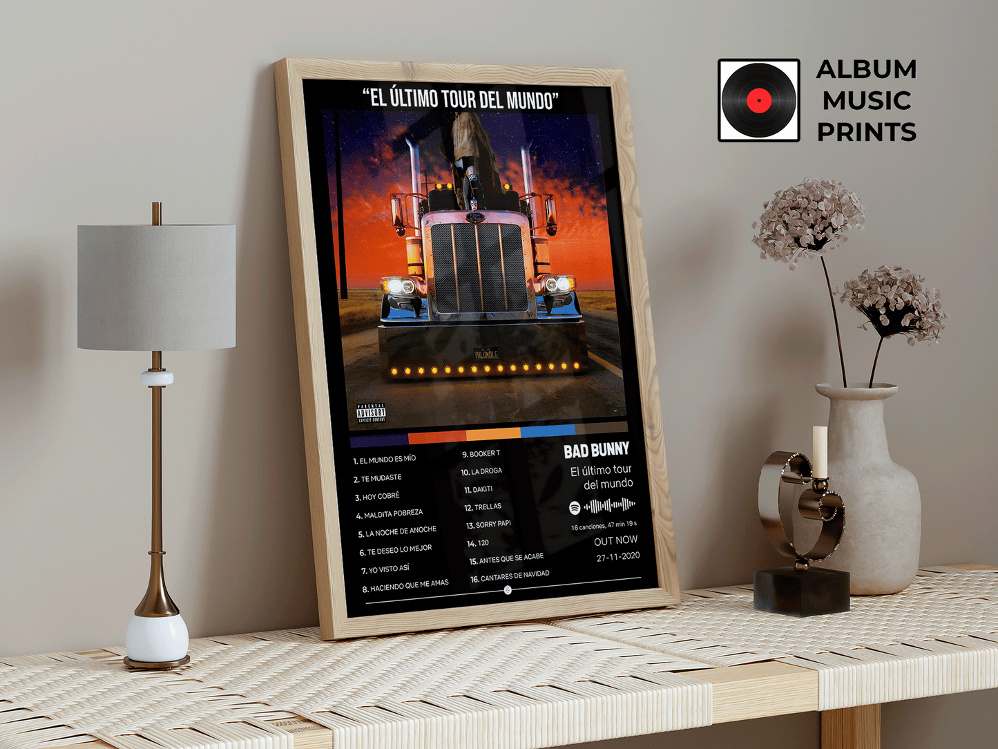 EL ULTIMO TOUR DEL MUNDO Bad Bunny Póster Digital - Descarga Instantánea Arte Álbum