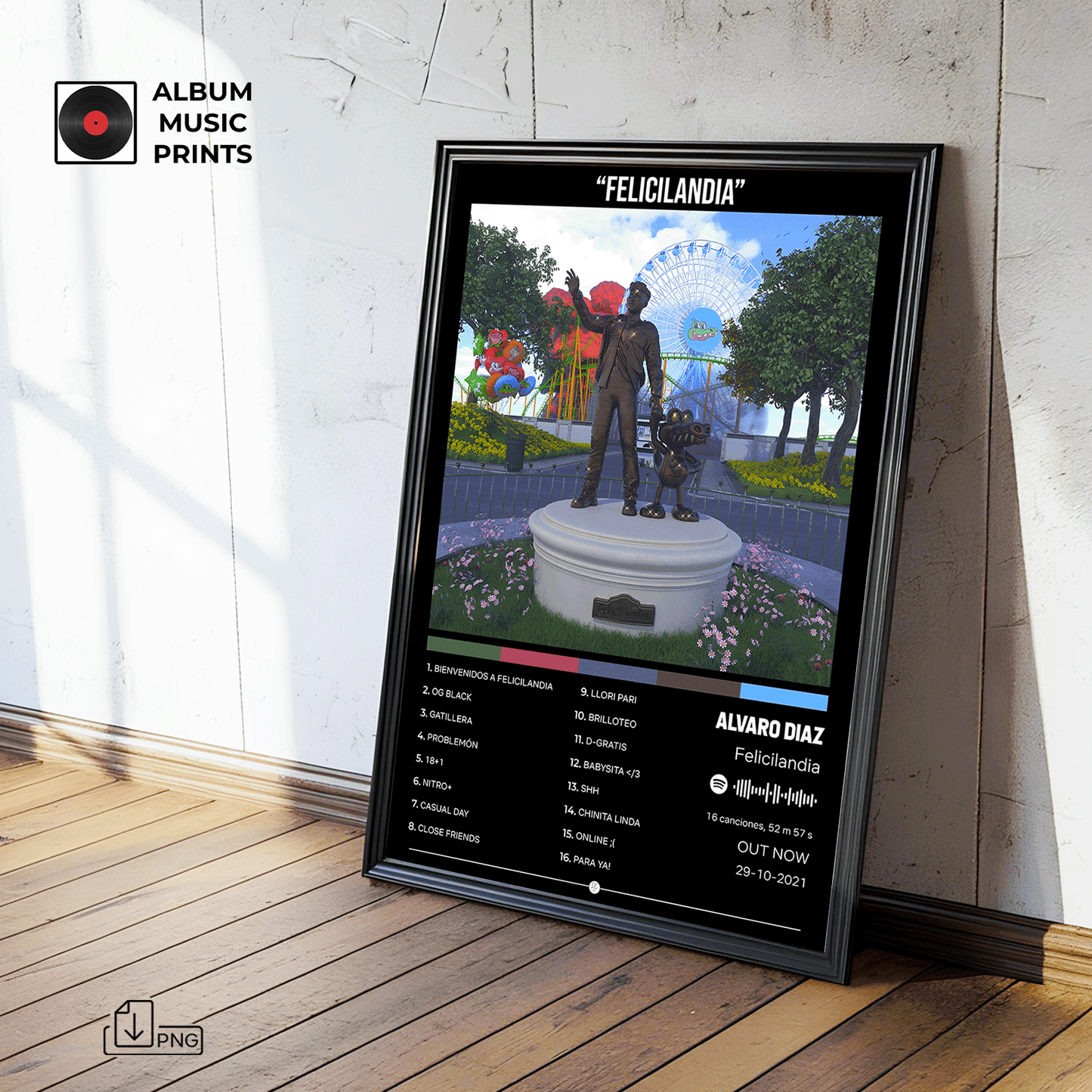 FELICILANDIA Alvaro Diaz - Arte Álbum Descarga Instantánea