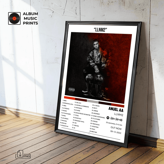 LLNM2 - Anuel AA Póster Digital Álbum