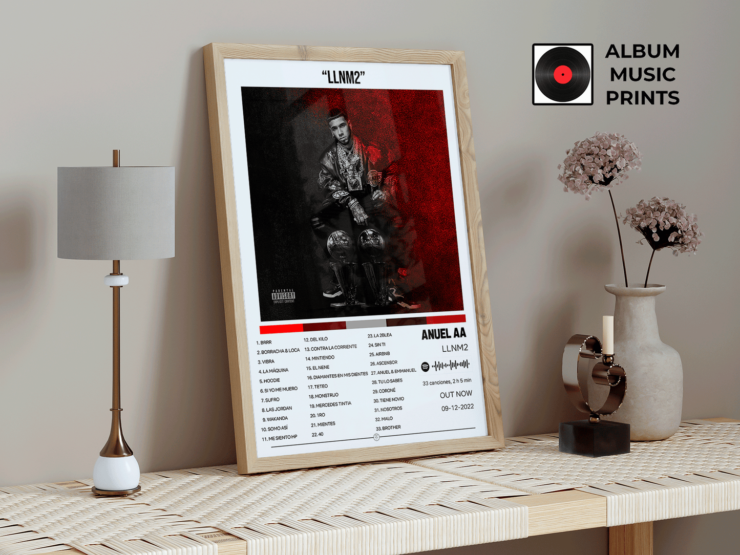 LLNM2 - Anuel AA Póster Digital Álbum