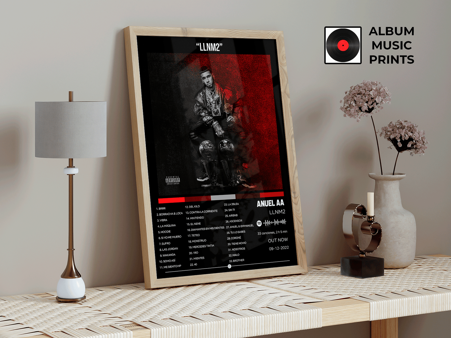 LLNM2 - Anuel AA Póster Digital Álbum