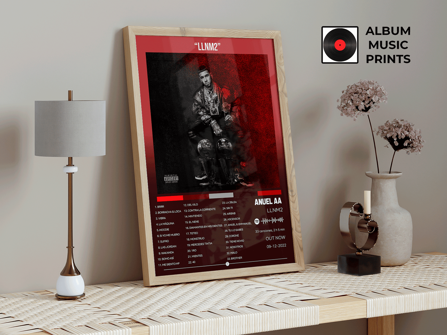 LLNM2 - Anuel AA Póster Digital Álbum