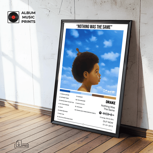 Nothing Was The Same Drake Poster Digital - Diseño Álbum Musical Descargable