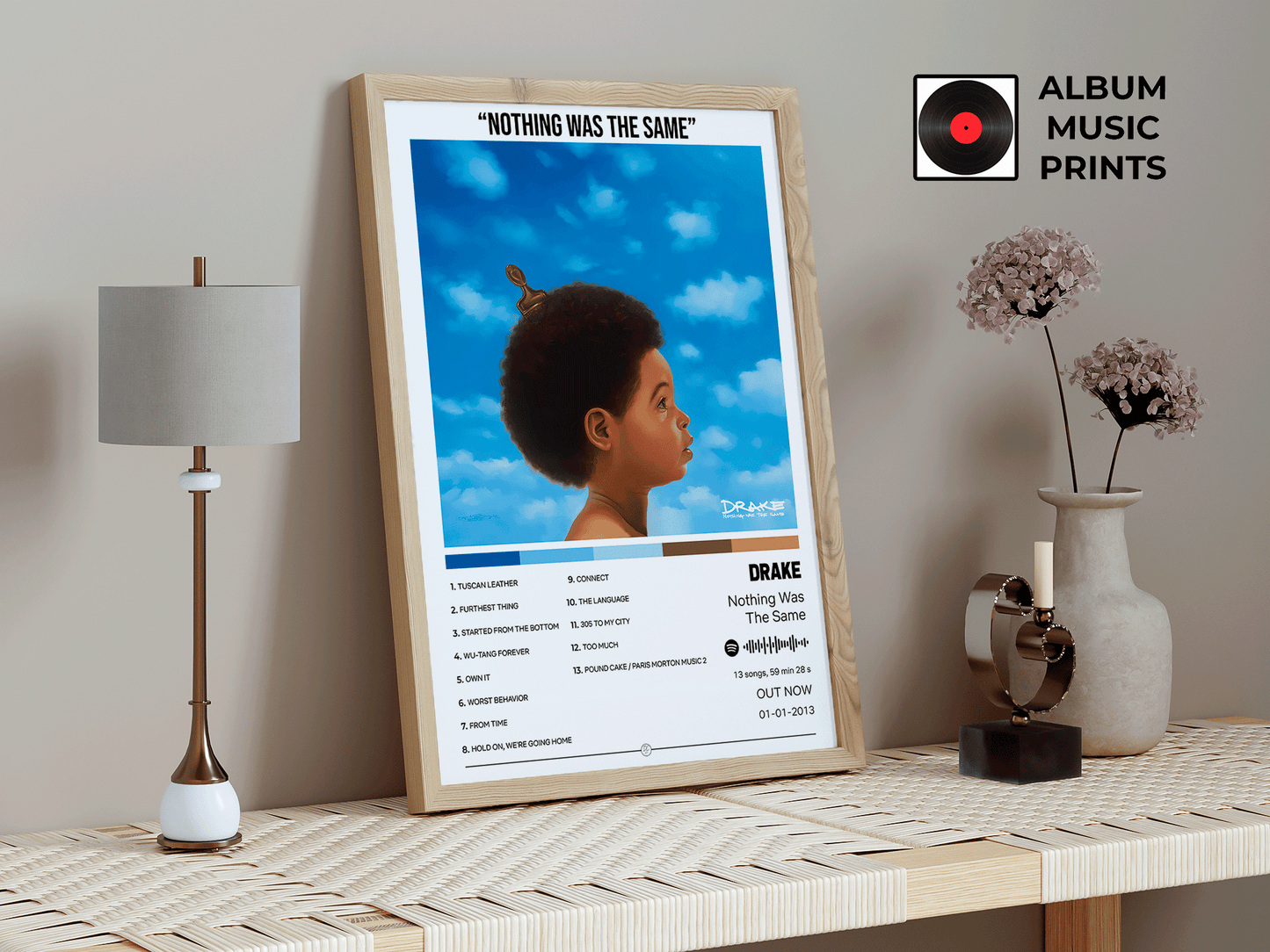 Nothing Was The Same Drake Poster Digital - Diseño Álbum Musical Descargable