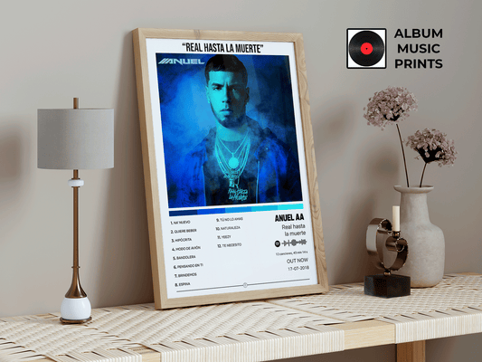 REAL HASTA LA MUERTE - Anuel AA Póster Digital Álbum